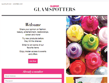 Tablet Screenshot of glamspotters.com